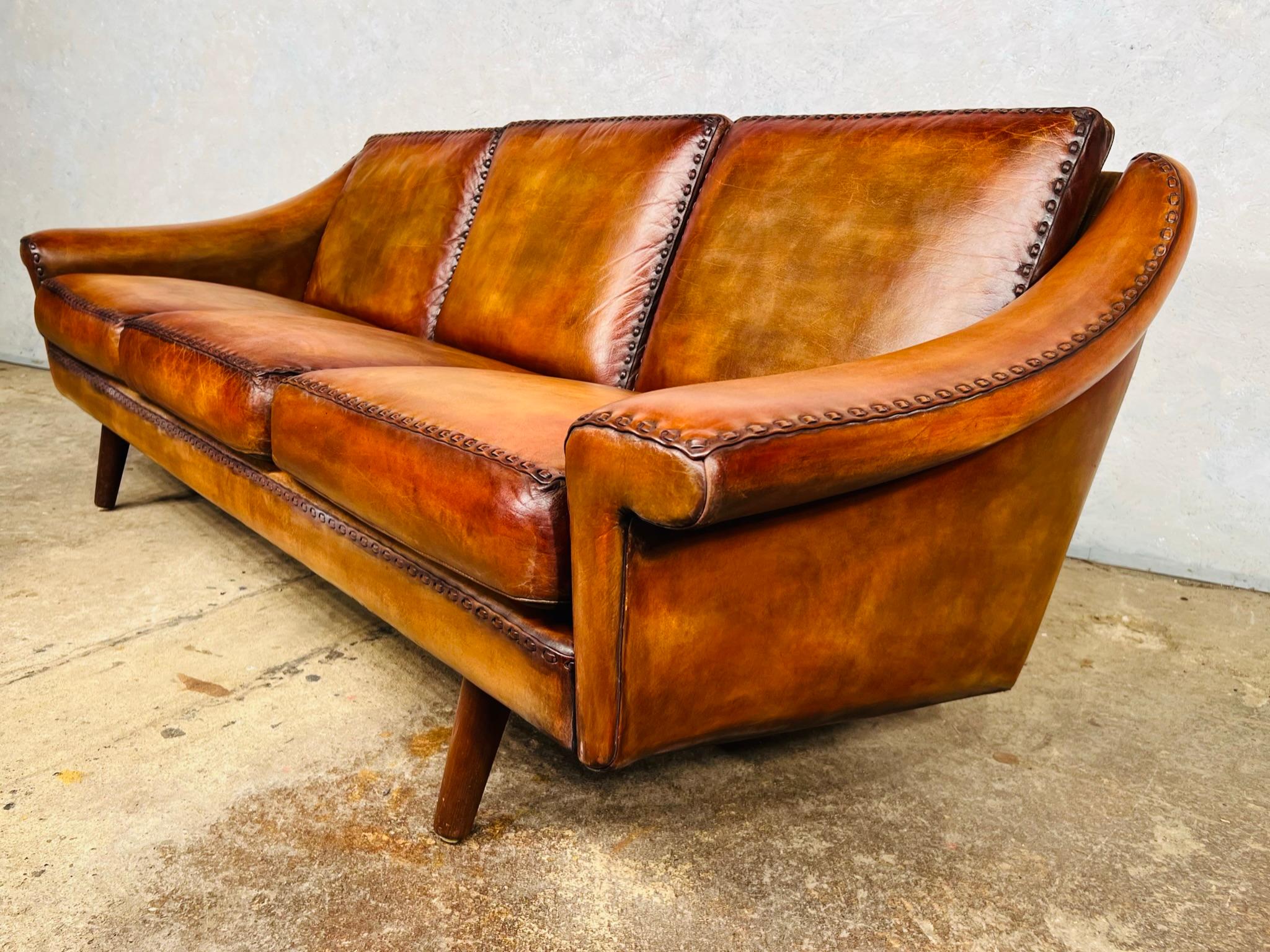 Matador Leder-Sofa mit 3 Etagen von Aage Christiansen für Eran, 1960er Jahre, #642 im Angebot 3