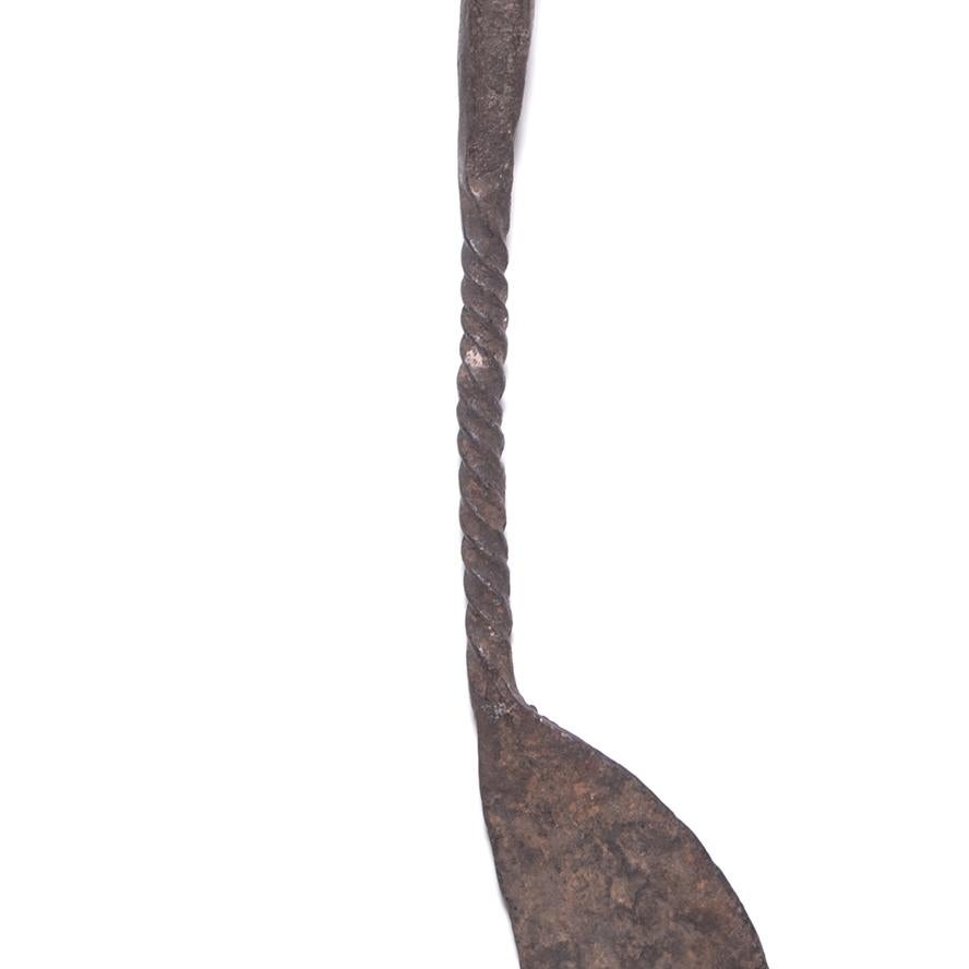 Hand-Carved Matakam Sickle Currency with Figure