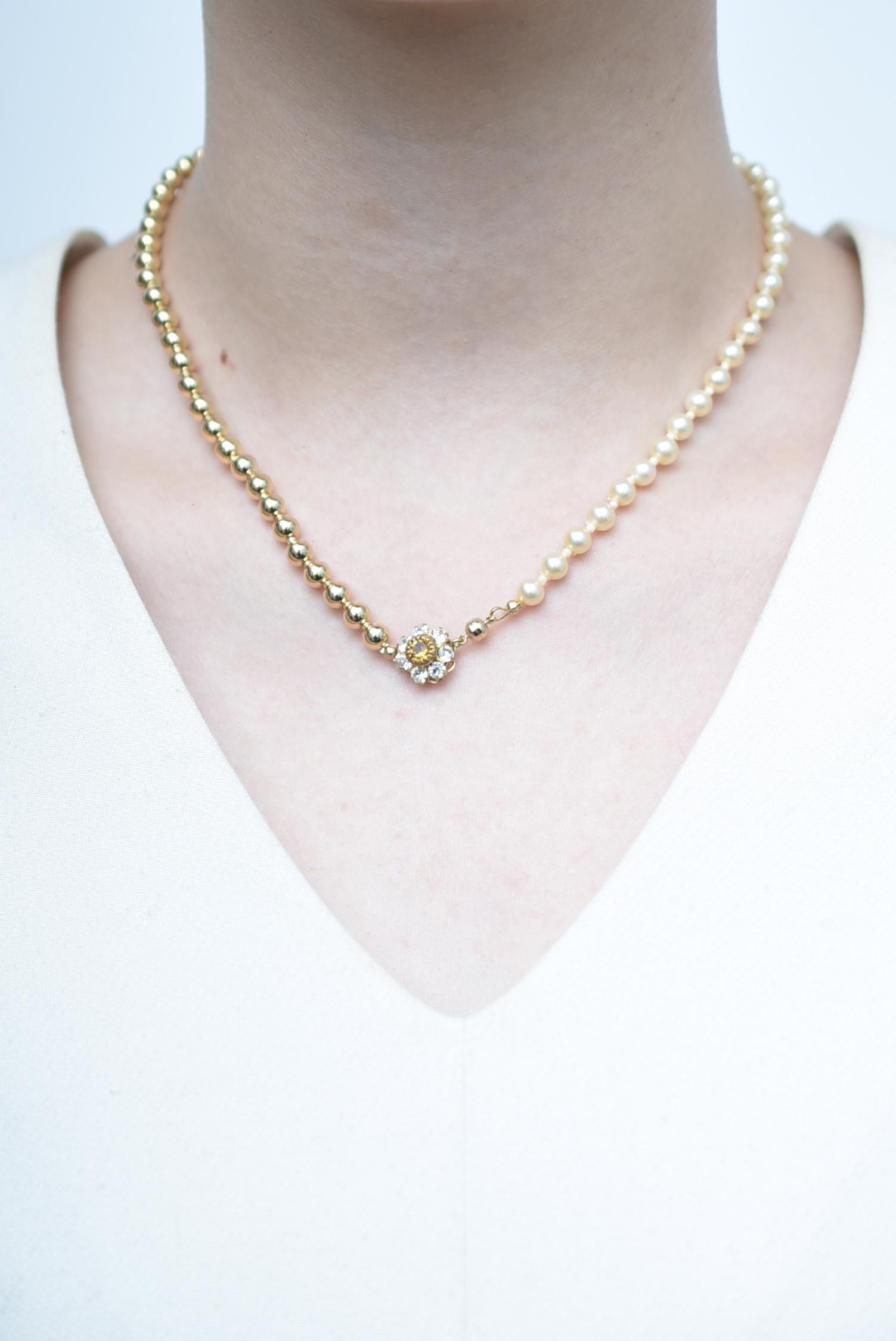 Collier de perles matataki (GOLD) / bijoux vintage, parle vintage des années 1970 en vente 4