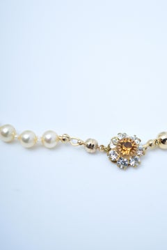 matataki pearl necklace(GOLD) / vintage jewelry , 1970's vintage parl