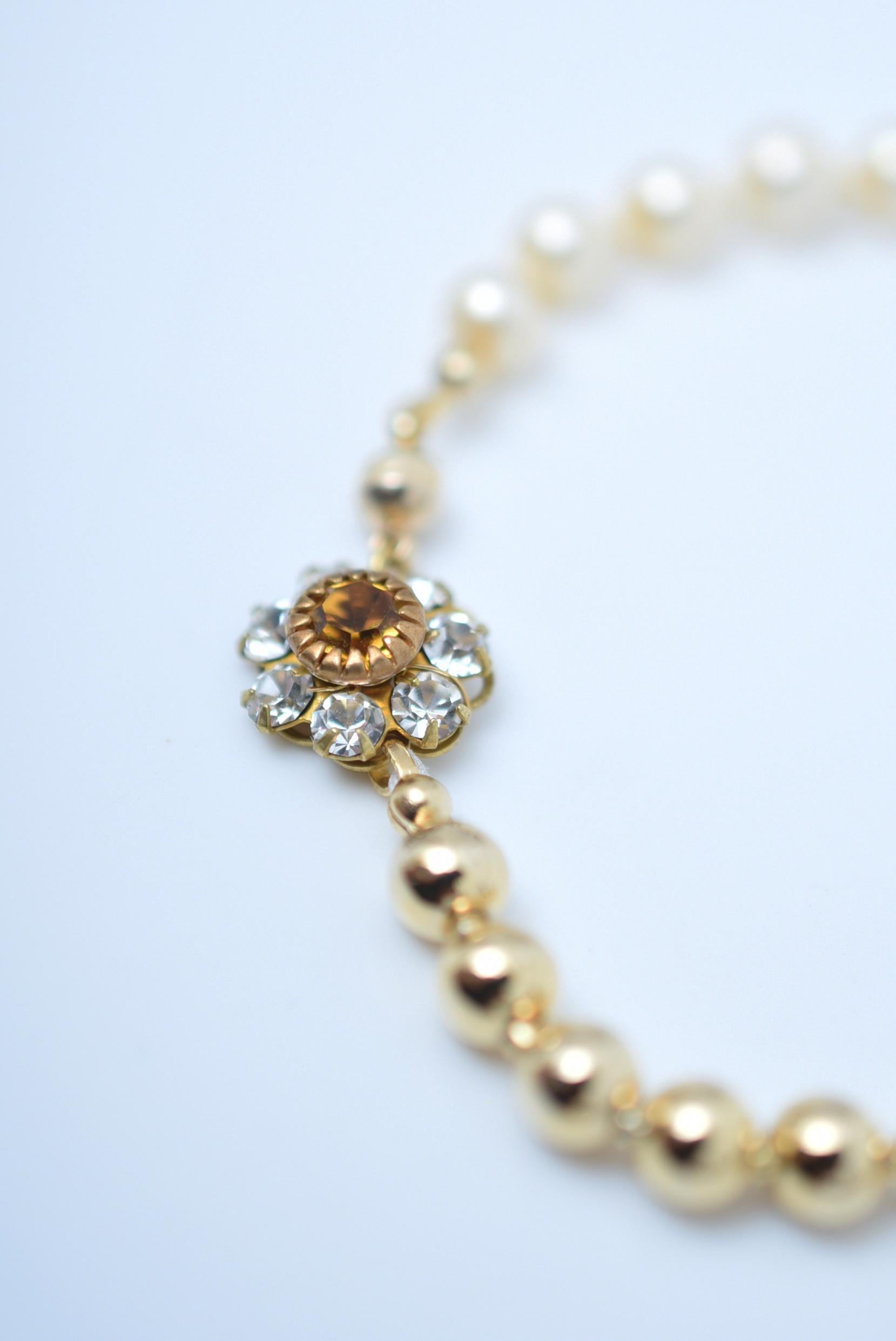 Collier de perles matataki (GOLD) / bijoux vintage, parle vintage des années 1970 en vente 1