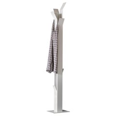 Match Box Clothes Stand in White Lacquered Steel by Giopato e Coombes