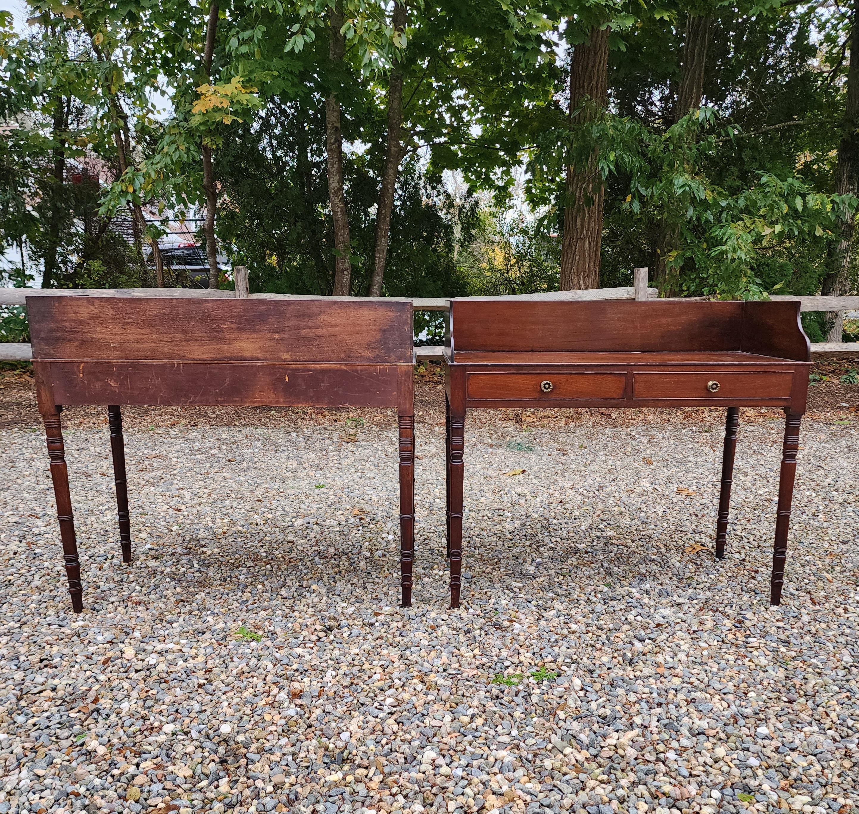  Rare Pair Of Federal Boston Servers / Dressing Tables For Sale 2