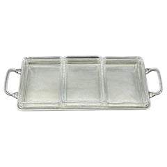 MATCH Rechteckiges Serviertablett für Crudité-Bars aus Zinn, Italien
