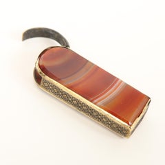 Match Safe-Red Banded Scottish Agate