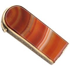 Match Safe-Red Banded Scottish Agate