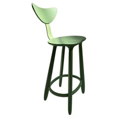 Matcha Green Stained Ash Daiku Armchair by Victoria Magniant