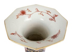 Matched Pair 18th Century Japanese Arita Imari spill vases / lamps