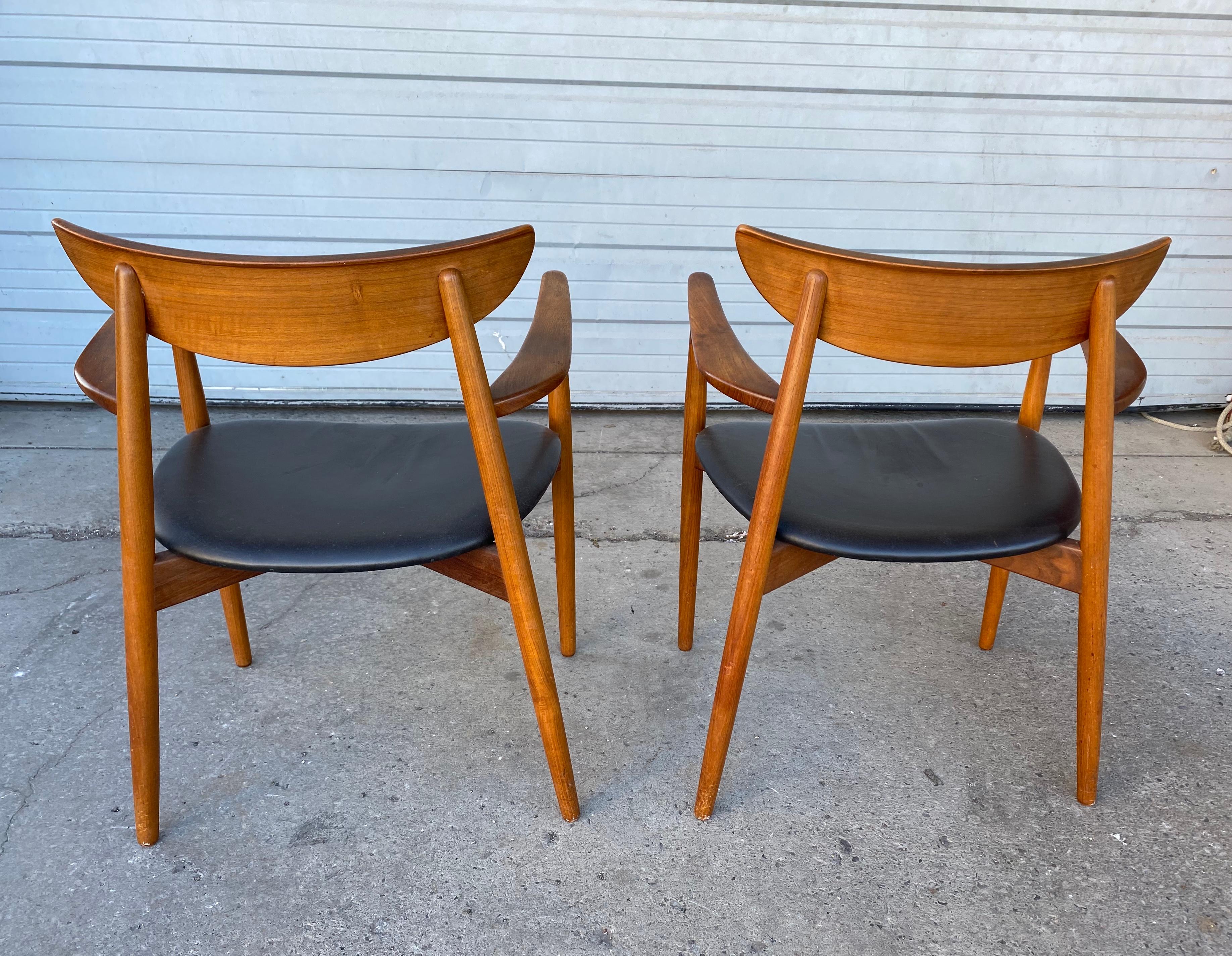 Matched Pair of Armchairs by Harry Østergaard, Denmark, Early 1960s For Sale 2