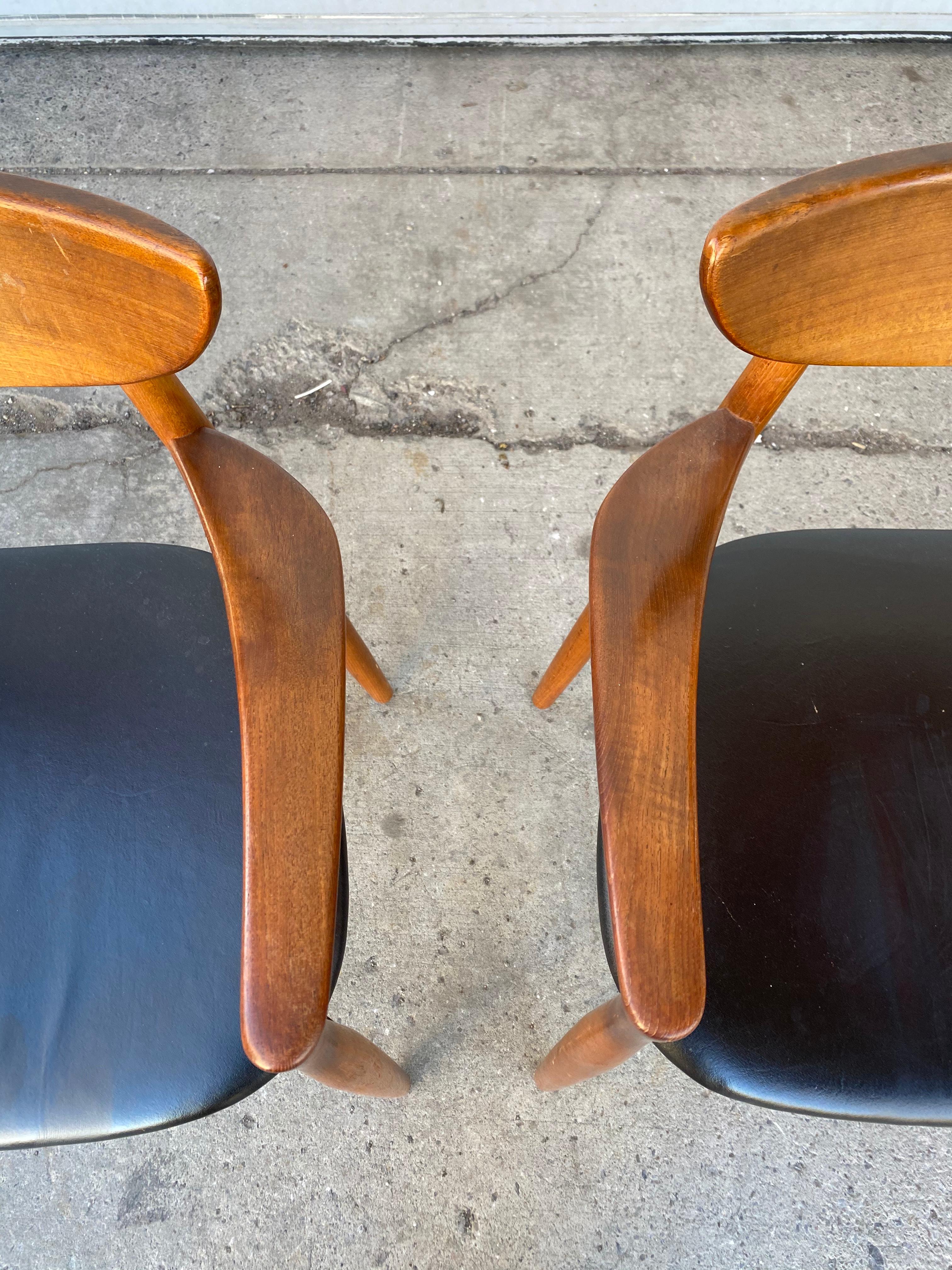 Matched Pair of Armchairs by Harry Østergaard, Denmark, Early 1960s For Sale 5