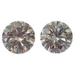 Matched Pair D-Color Internally Flawless Diamonds 8.13 Carat Total