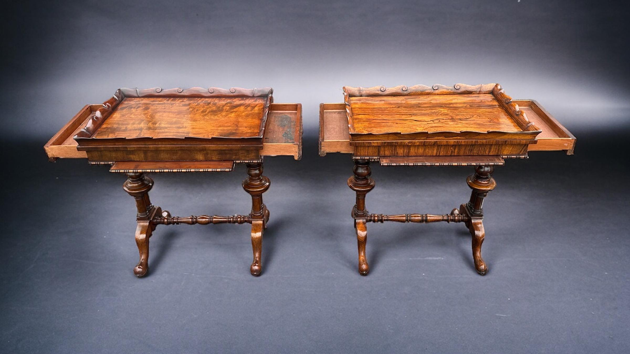 Regency Matched pair Gillows work- occasional tables. For Sale