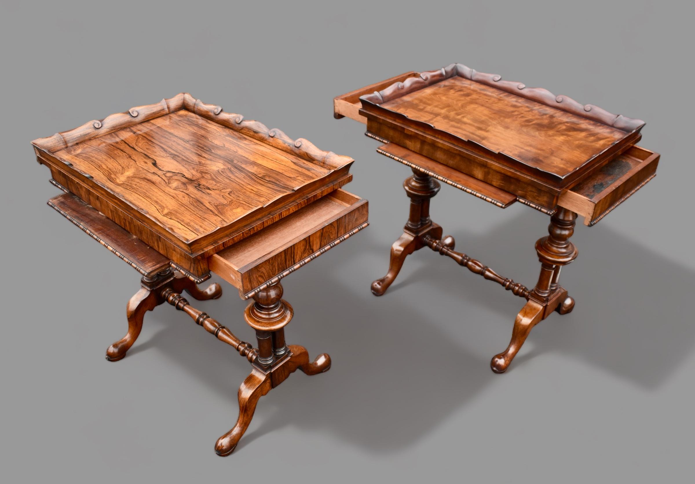 Mid-19th Century Matched pair Gillows work- occasional tables. For Sale