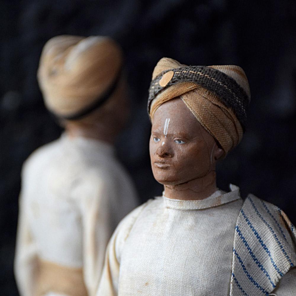 Matched Pair of 19th Century Terracotta Indian Souvenir Figures 5