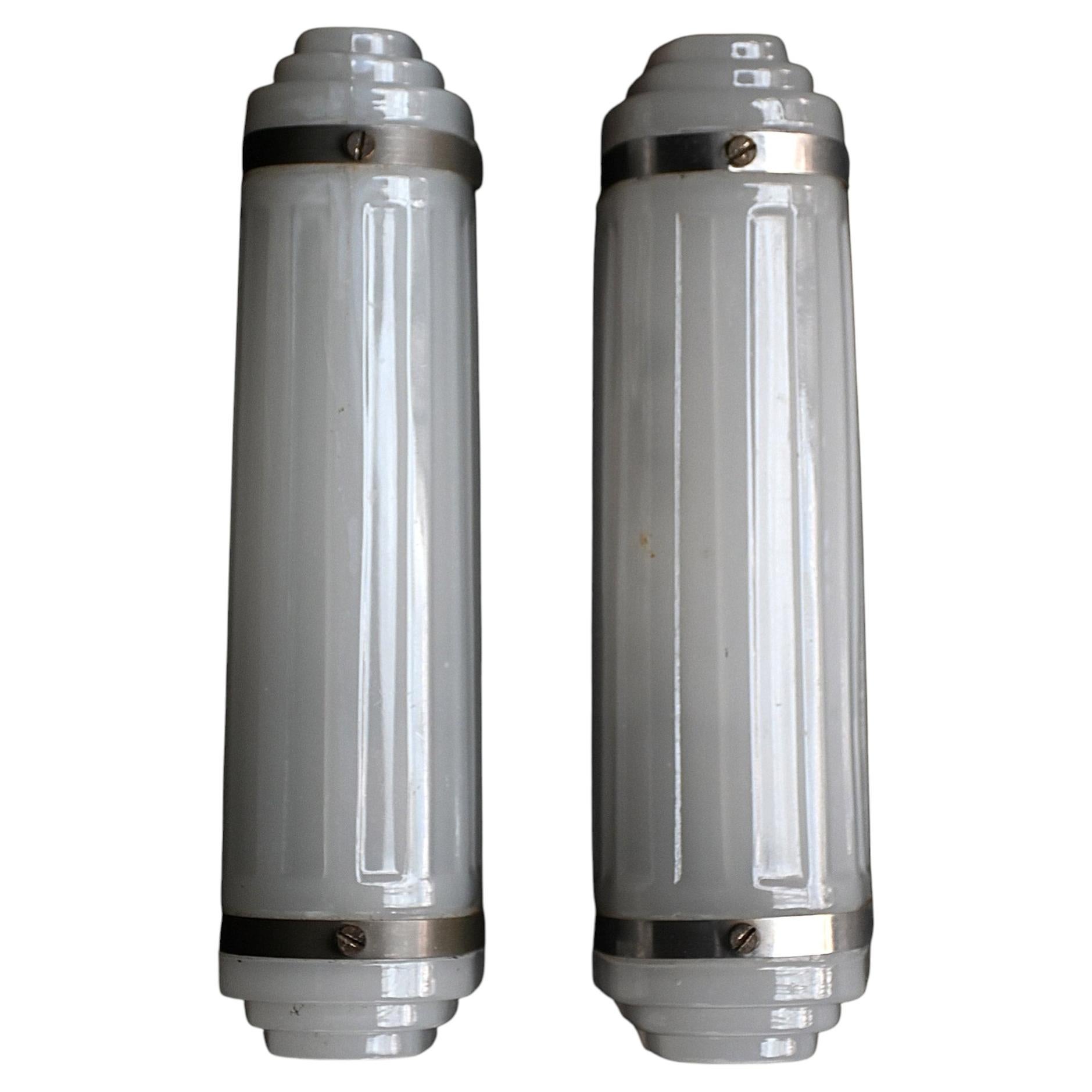 Matched pair of Art Deco Wall lights