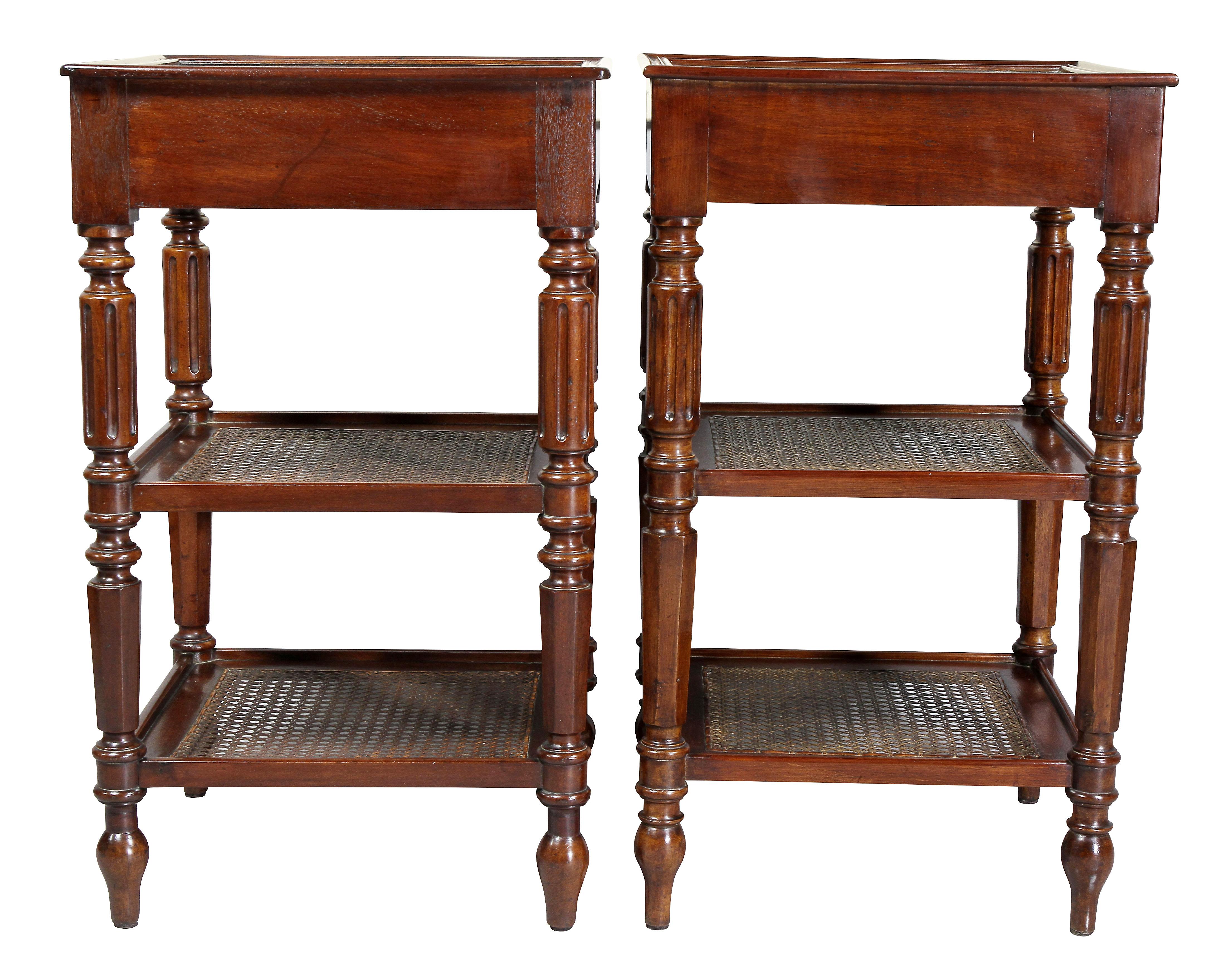 Matched Pair of Charles X Mahogany End Tables 6