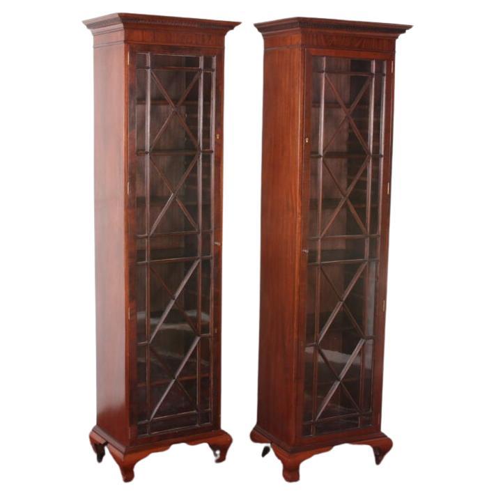 Matched Pair Of English Georgian Mahogany Early 19th C. Bookcases