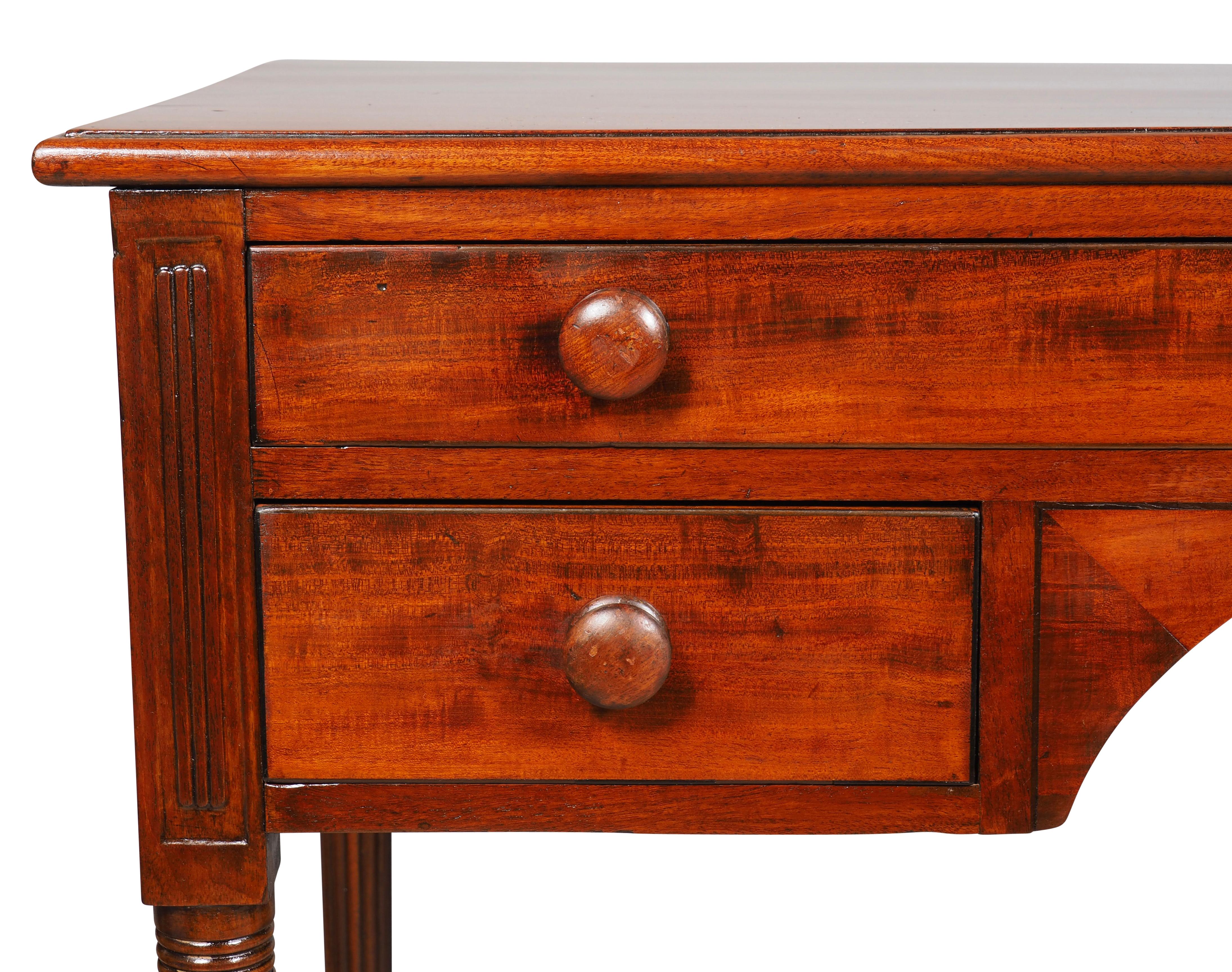 Matched Pair Of Federal Mahogany Servers For Sale 12