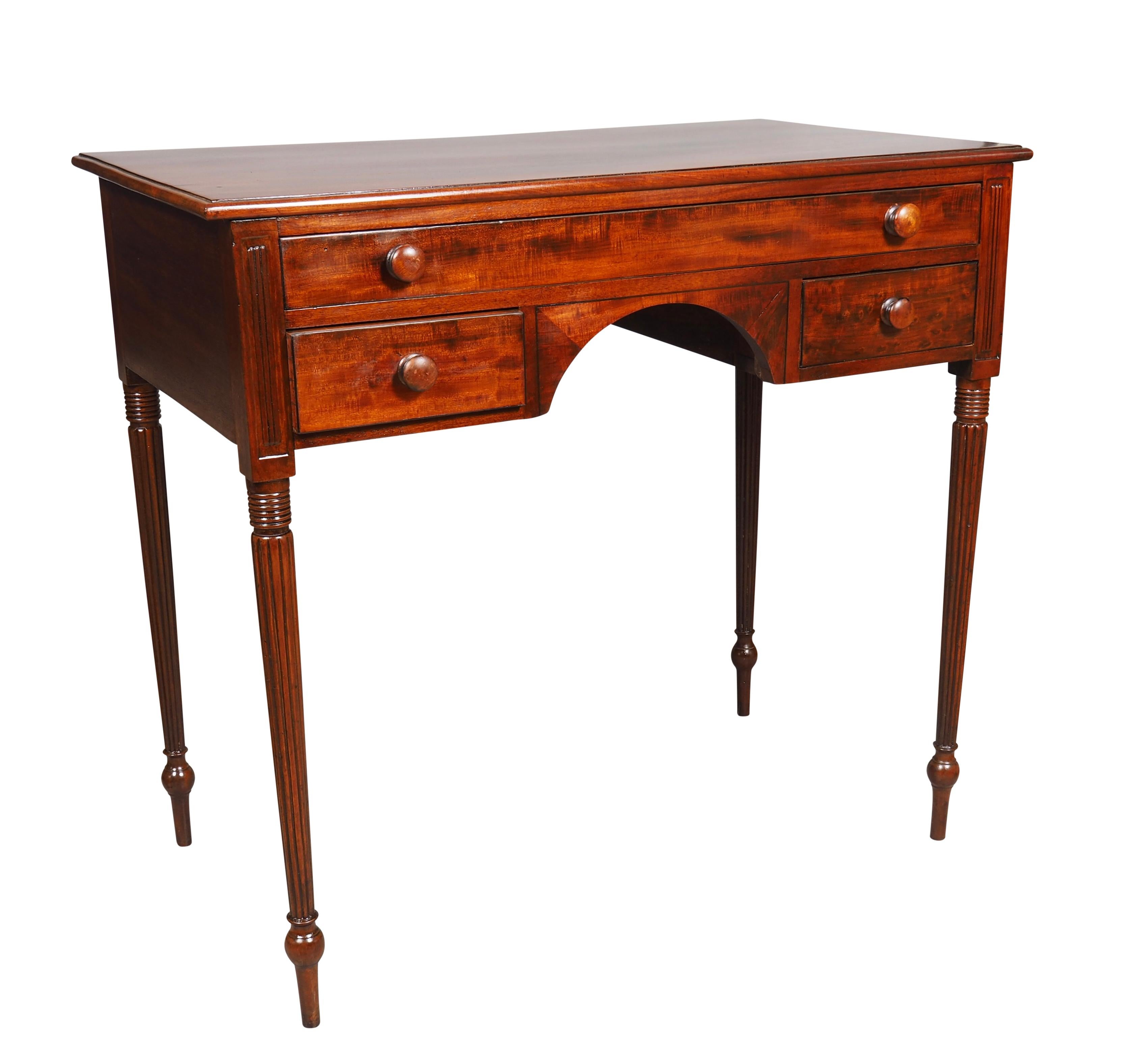 Matched Pair Of Federal Mahogany Servers In Good Condition For Sale In Essex, MA