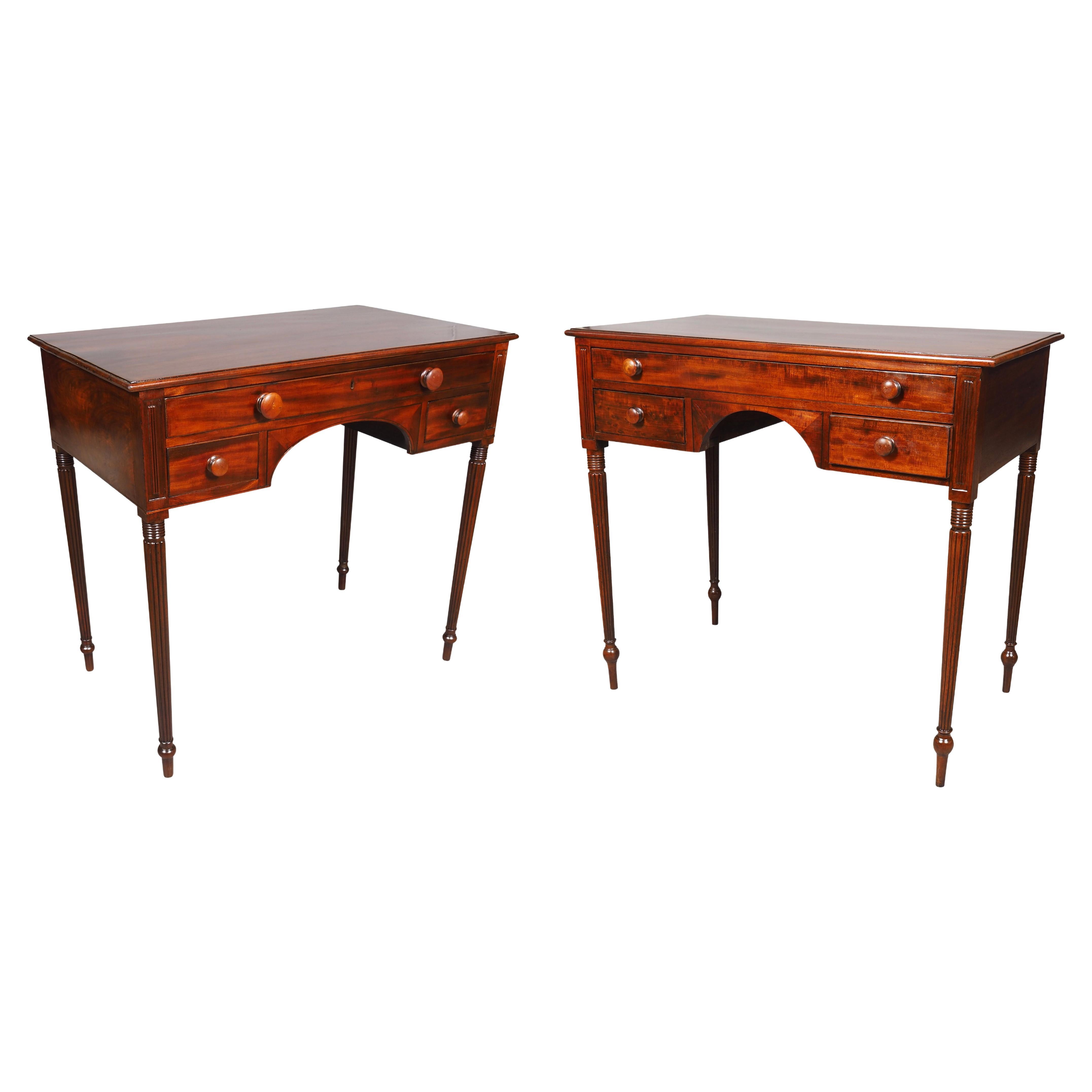 Matched Pair Of Federal Mahogany Servers