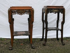 Matched Pair of French Japanese Style Table