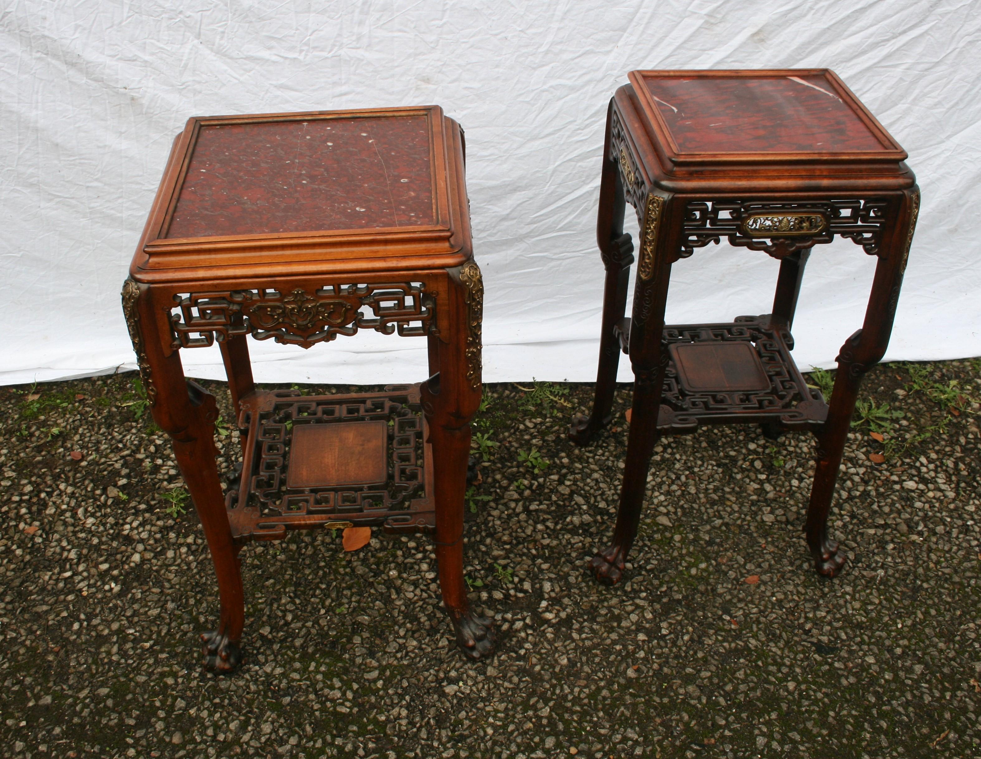 Japonisme Matched Pair of French Japanese Style Table For Sale