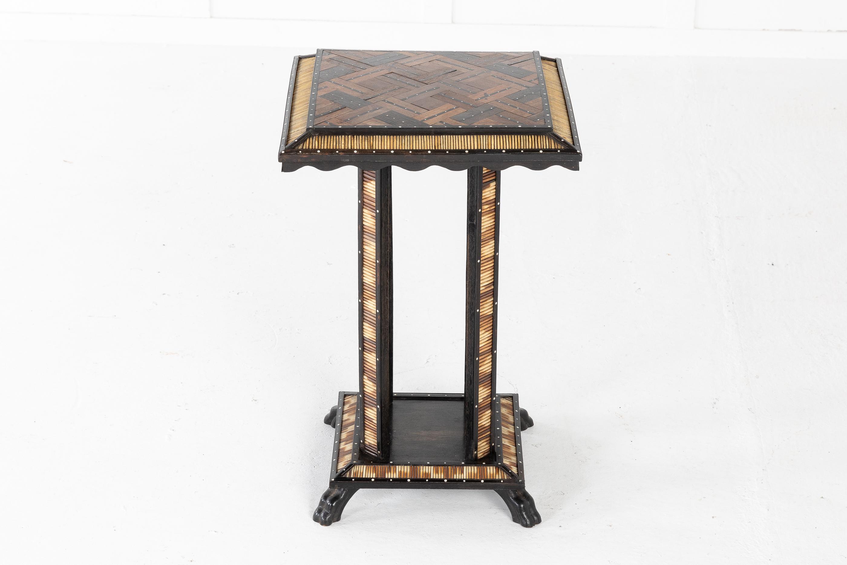 Sri Lankan Matched Pair of Late 19th Century Ceylonese Porcupine Occasional Tables