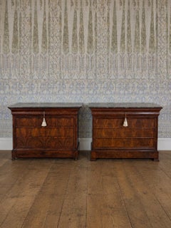 Matched Pair of Louis Phillippe Commodes