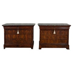 Matched Pair of Louis Phillippe Commodes