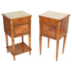 Matched Pair of Louis XVI Style Occasional Tables