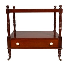 Matched Pair Of Regency Style Mahogany End Tables