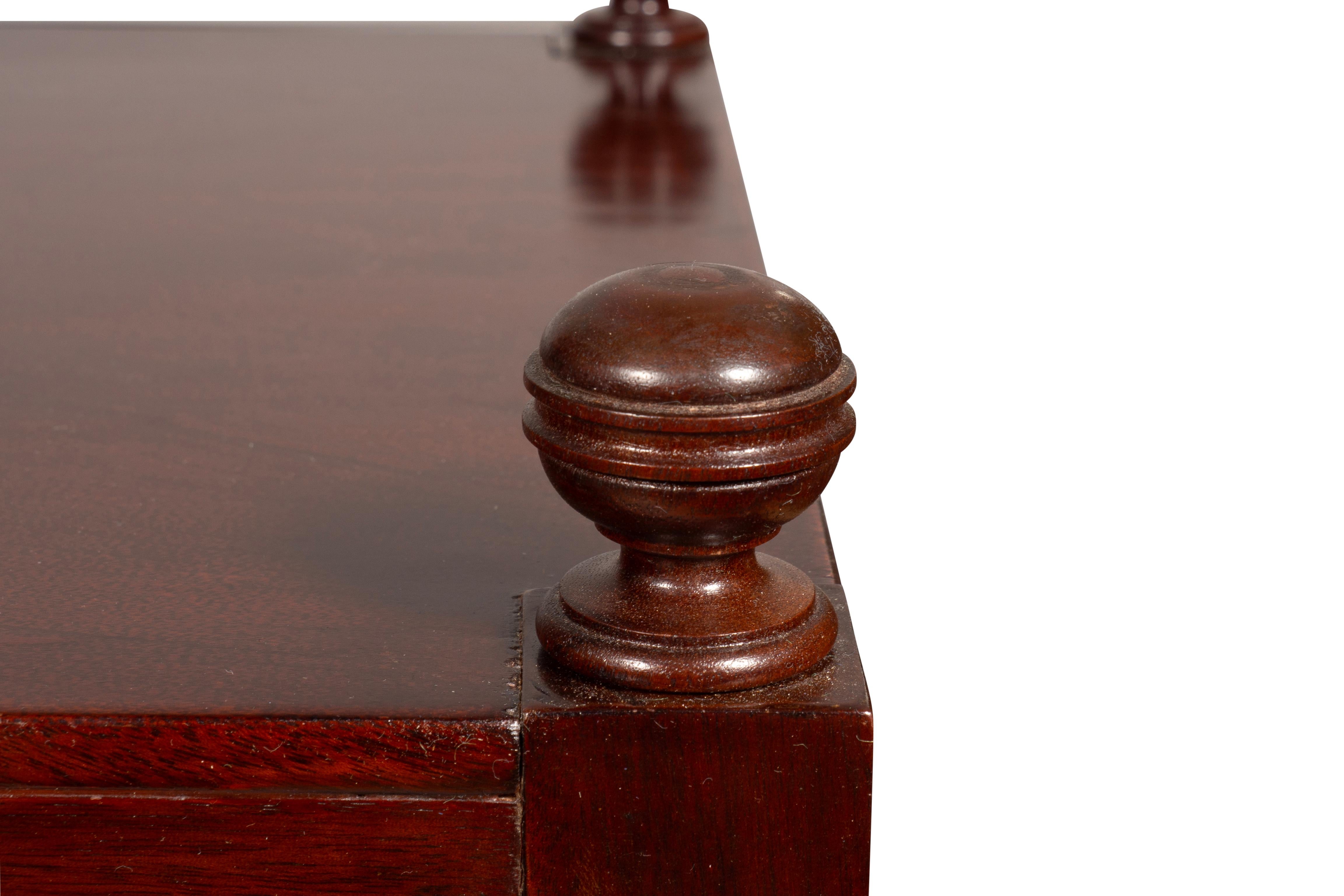 Matched Pair Of Regency Style Mahogany End Tables For Sale 2