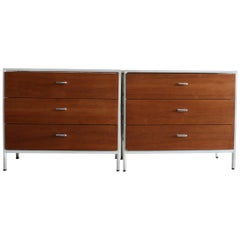 Matched Pair of Steel Frame Series Dressers by George Nelson for Herman Miller