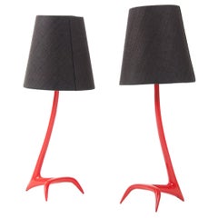 Matched Pair of Stockholm Table Lamps by Maison Charles