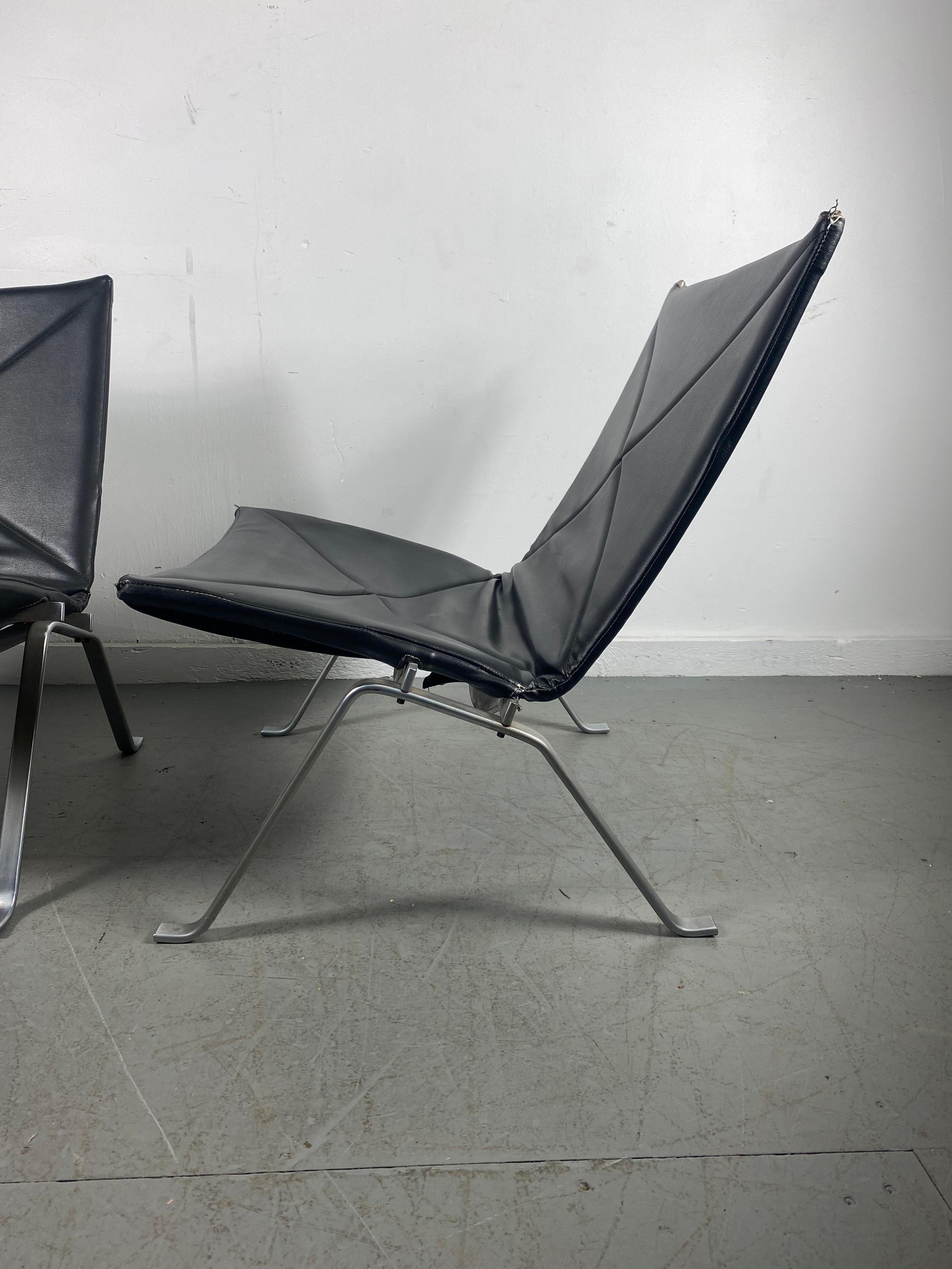 Paire de chaises longues PK22 assorties de Poul Kjærholm pour E Kold Christensen. Bon état - En vente à Buffalo, NY
