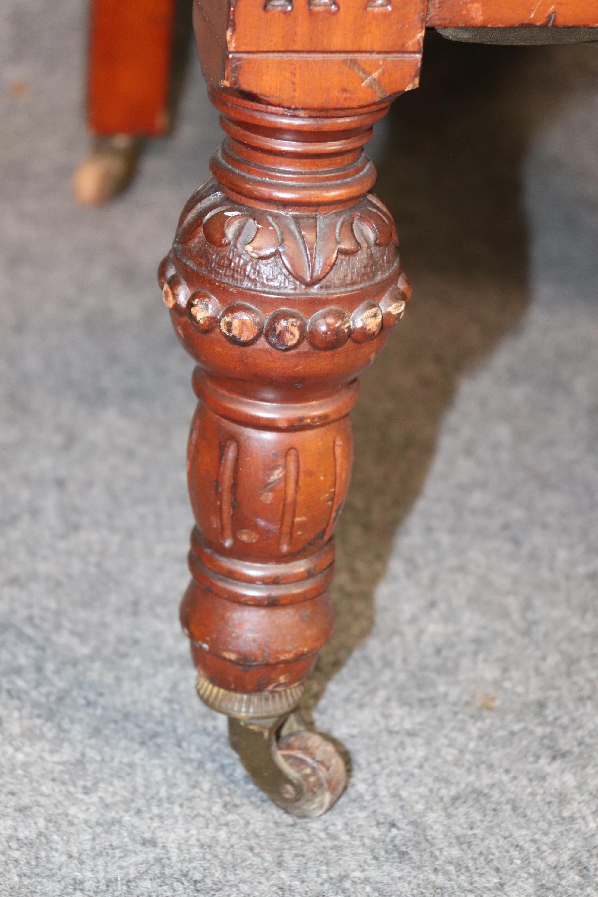 Matched Pair RJ Horner Carved Walnut Griffin Club Parlor Chairs, circa 1870 4