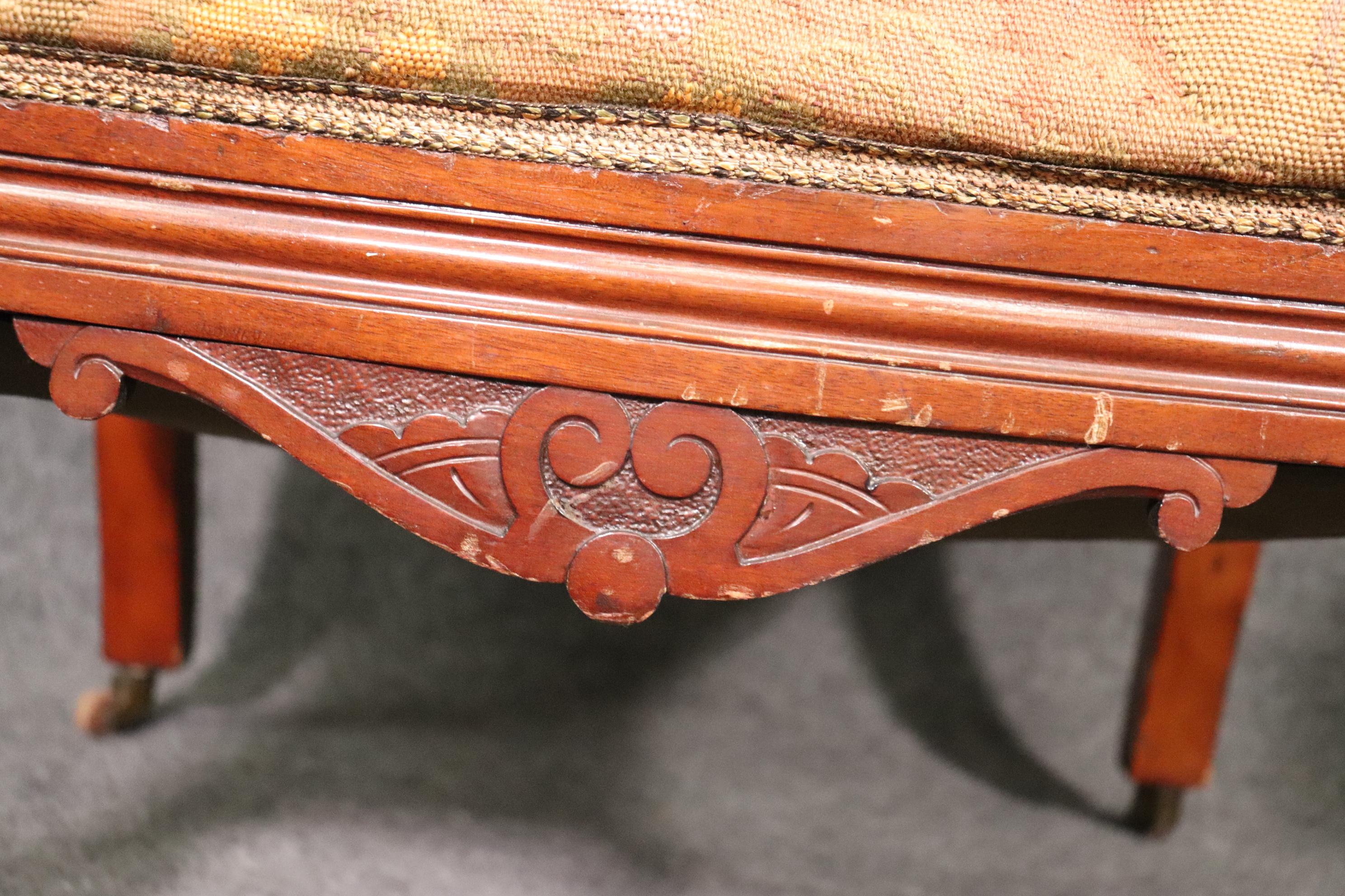 Matched Pair RJ Horner Carved Walnut Griffin Club Parlor Chairs, circa 1870 5