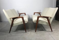 Matched Pair of Scandinavian Modern "Ruster" Sofa's, Yngve Exstrom, Pastoe 1960s