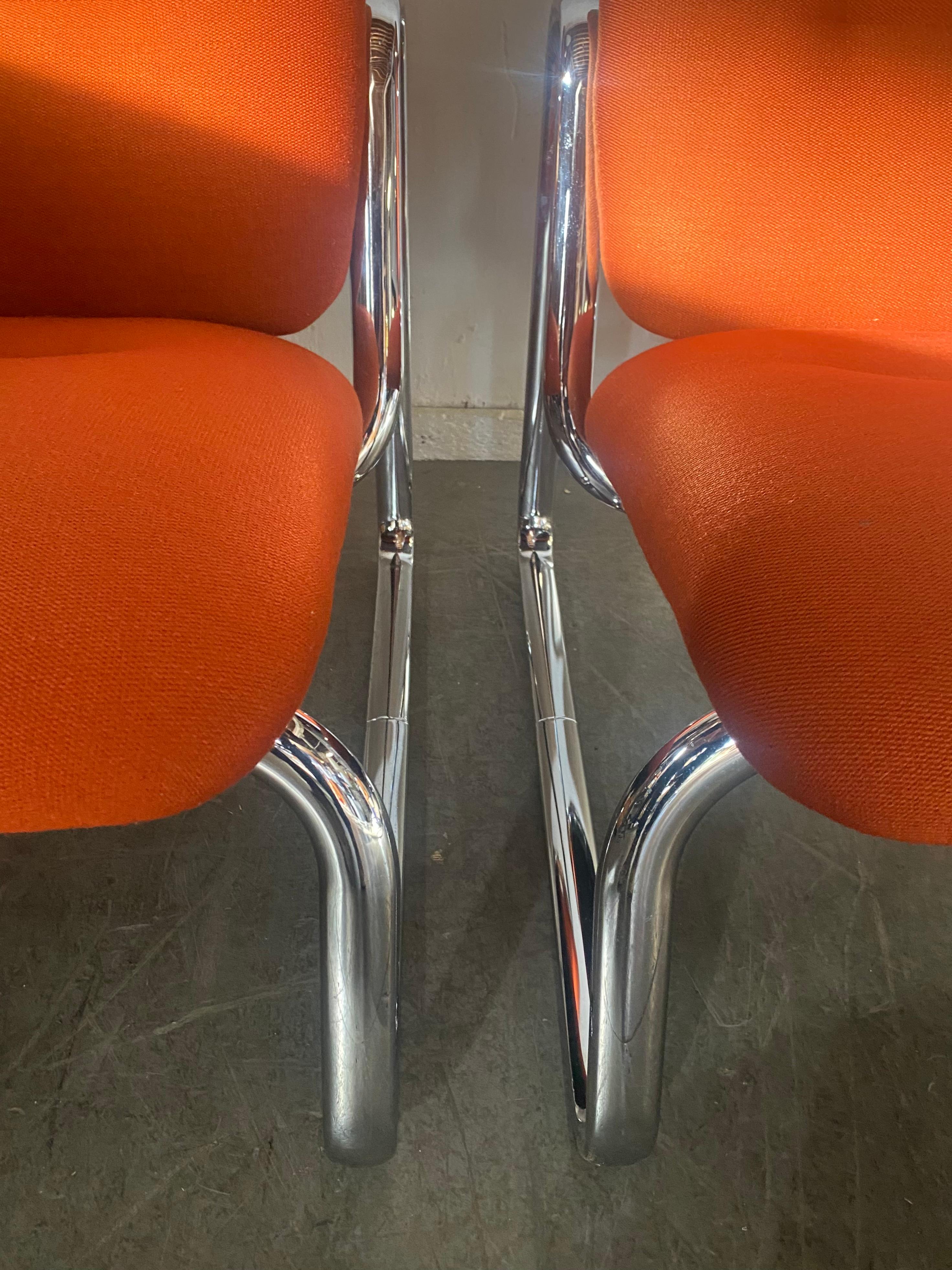 Paire de chaises longues modernistes de l'ère spatiale, Peter Protzmann/ Herman Miller en vente 2