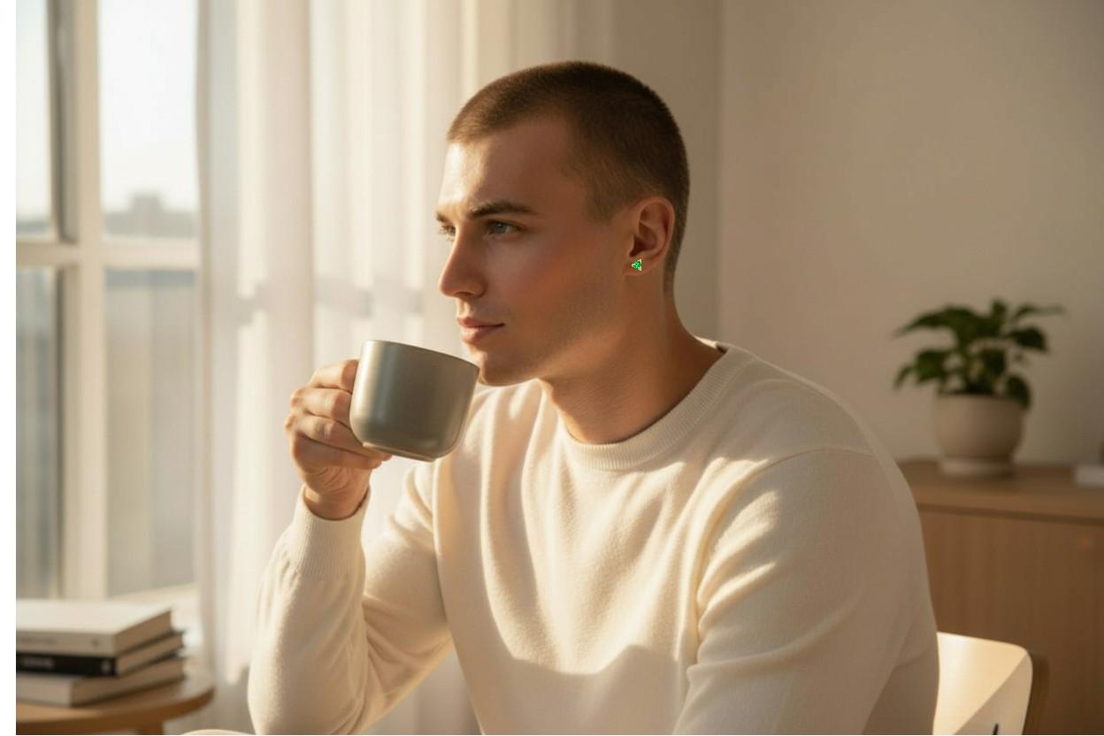 Paar Trillion Smaragd 0,30 Karat Gelbgold 0,17 Zoll Ohrstecker (Trillionschliff) im Angebot