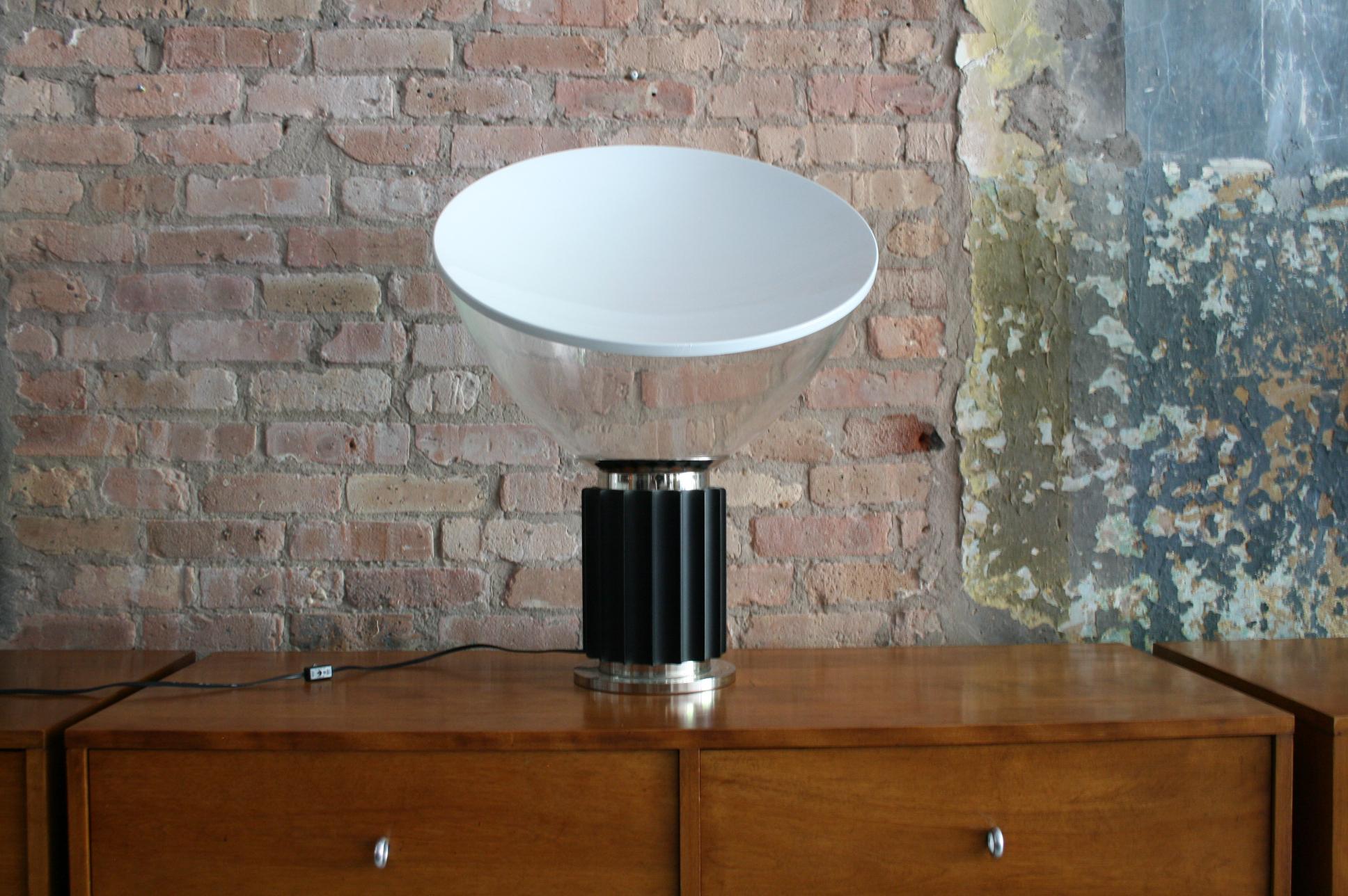 Mid-Century Modern Matched Pair Vintage Taccia Lamp by Pier Giacomo and Achille Castiglioni 1980s
