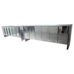 Matched Pr. Ello Mirrored Credenzas