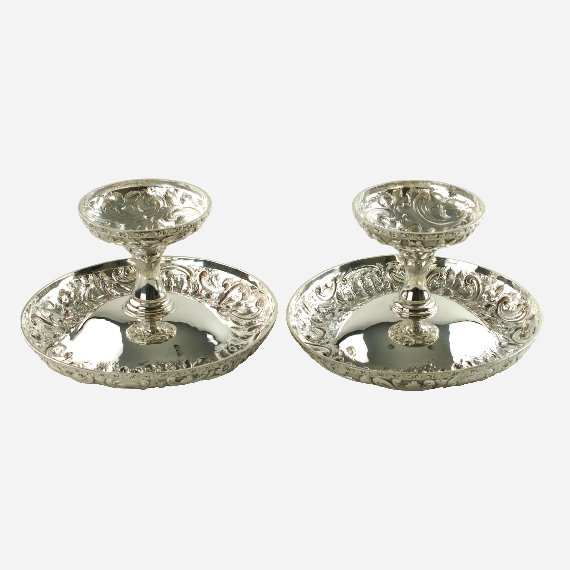 Silver Match Schofield Baltimore Silversmiths Paesaggio del castello di Tazzas in argento sterling in vendita 5