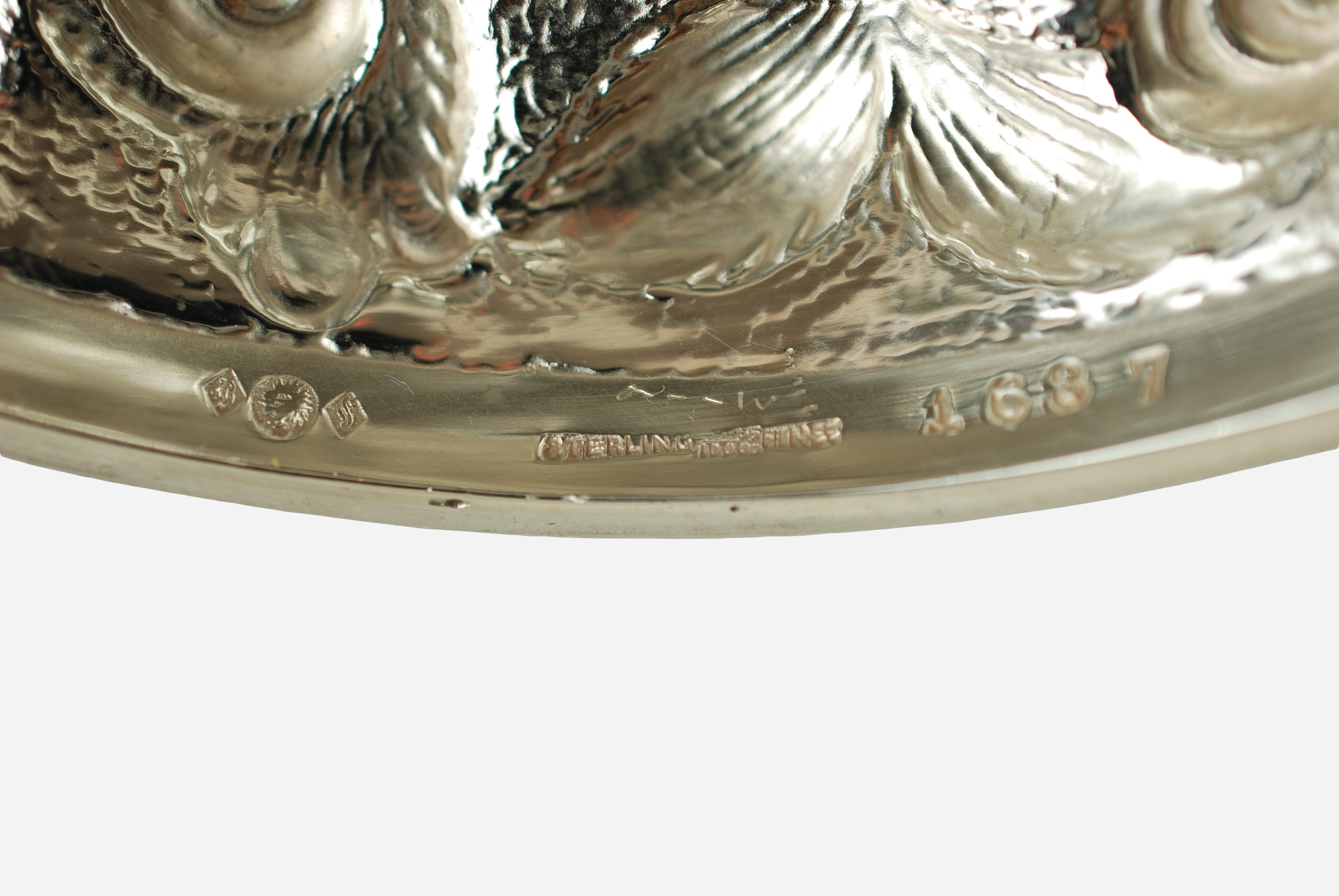 Silver Match Schofield Baltimore Silversmiths Paesaggio del castello di Tazzas in argento sterling in vendita 7