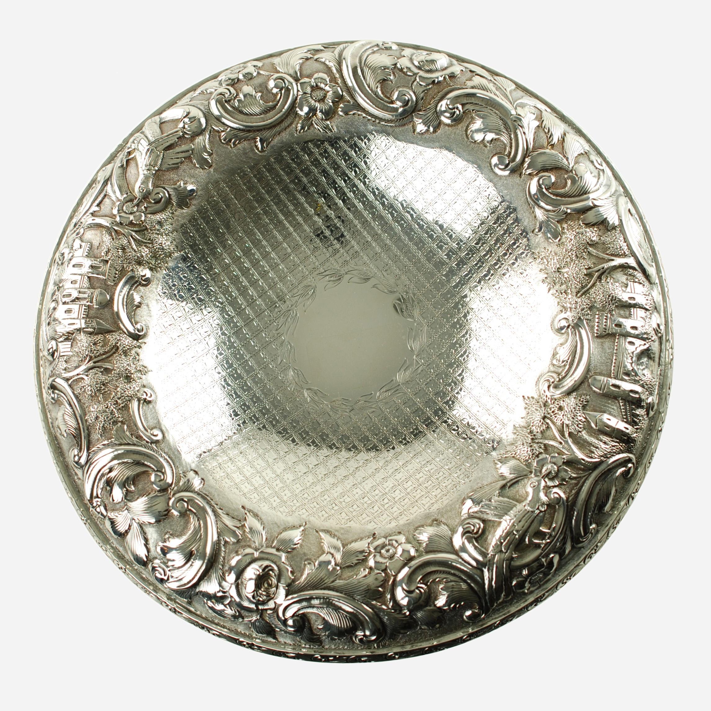 Silver Match Schofield Baltimore Silversmiths Paesaggio del castello di Tazzas in argento sterling In condizioni buone in vendita a Cincinnati, OH