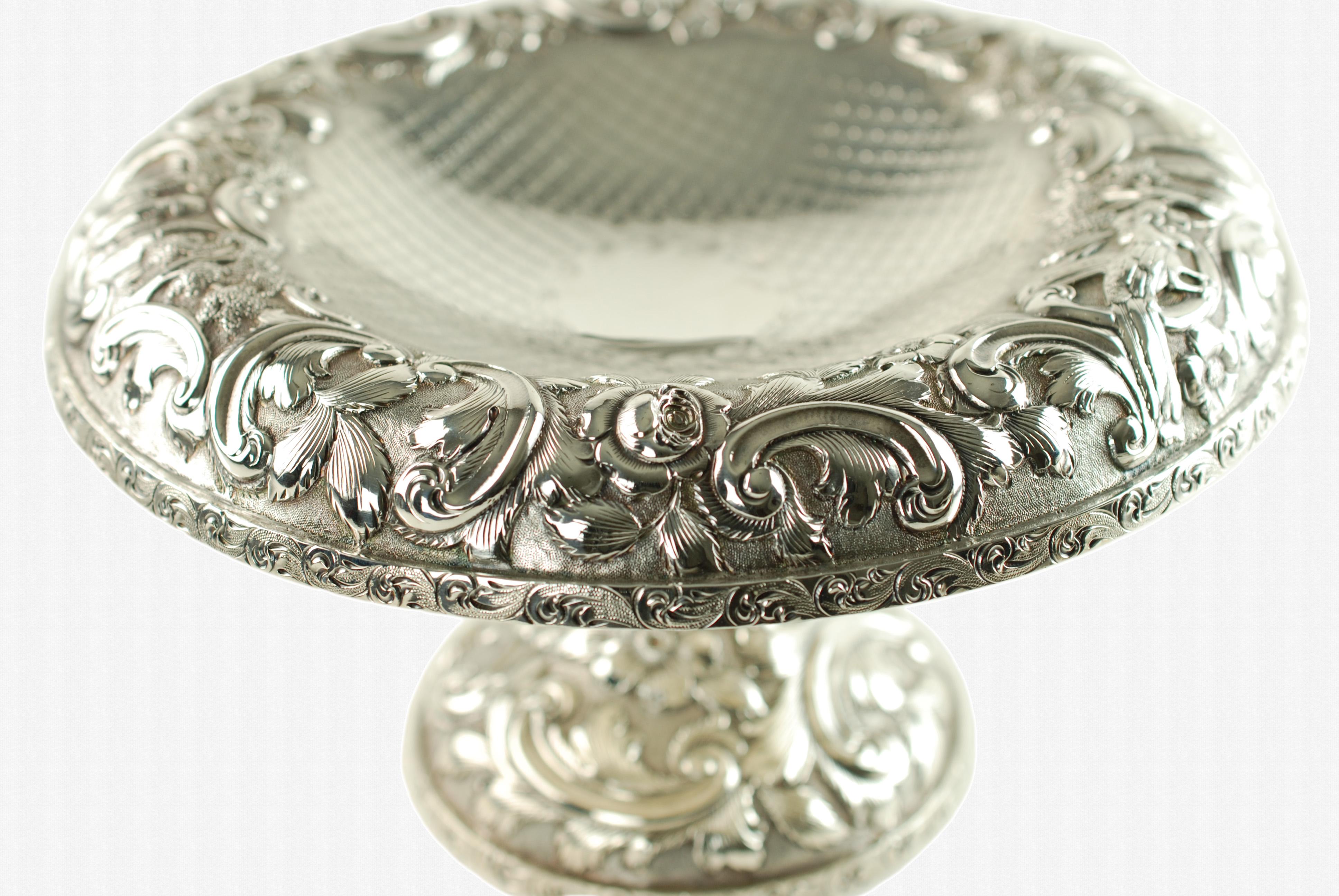 XX secolo Silver Match Schofield Baltimore Silversmiths Paesaggio del castello di Tazzas in argento sterling in vendita