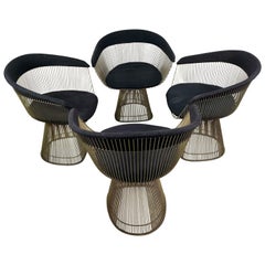 Matched Set 4 Warren Platner Dining / Side Chairs, Knoll, circa 1974