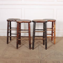 Matched Set of 19th Century English Bar Stools