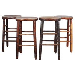 Matched Set of 19th Century English Bar Stools