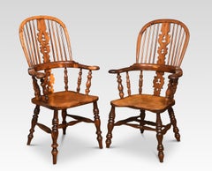 Set abbinato di sei poltrone Wood Wood del XIX secolo in legno di tasso